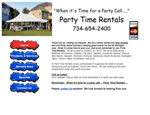 Tablet Screenshot of callpartytime.com